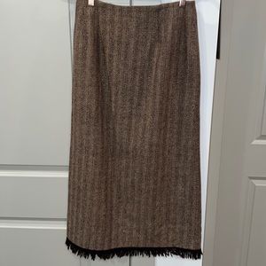Harve Bernard Sport : Vintage Wool Herringbone Skirt